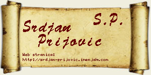 Srđan Prijović vizit kartica